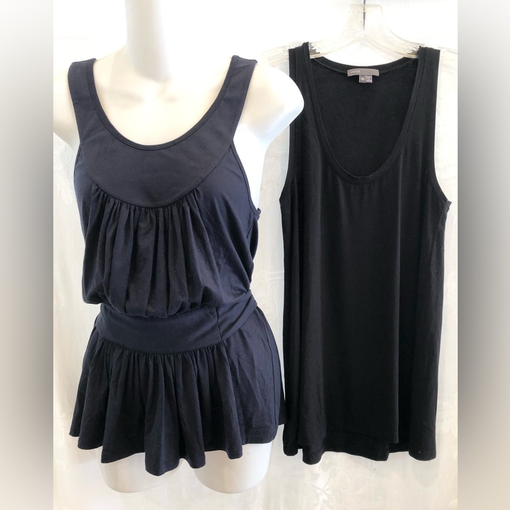 Vince Black Tank Tops - Set of 2